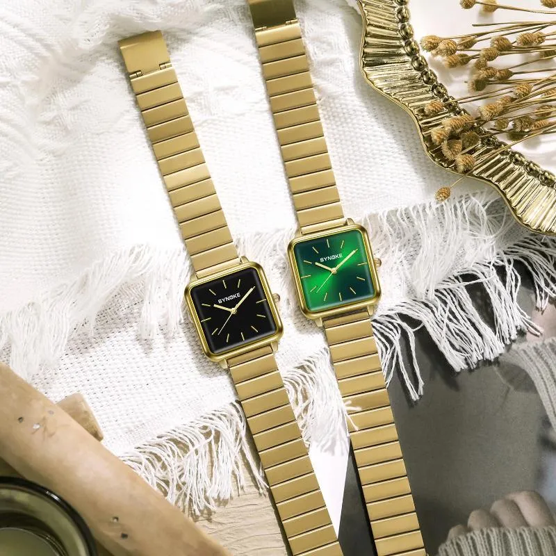 Armbanduhren Damen Quarz-Armbanduhren Kleiduhr Frauen Gold Silber Uhr Montre Femme