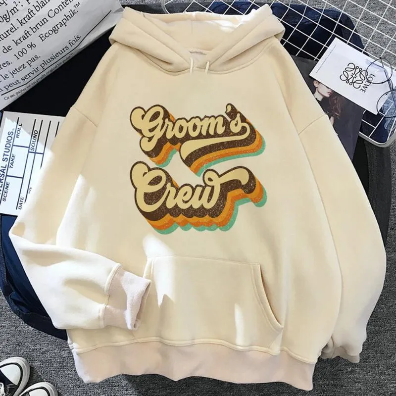 Frauen Hoodies Bachelor Party Mann Bräutigam Team Hochzeit Frauen Ästhetische Kawaii Sweatshirts Zieht Weibliche Harajuku Trainingsanzug