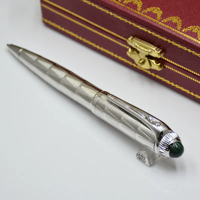 klasik gümüş ct tükenmez kalem iş ofis kırtasiye, doğum günü hediyesi için moda dolum kalemleri