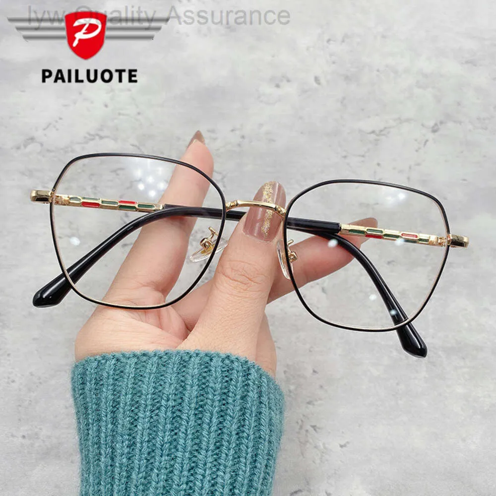 Дизайнерские солнцезащитные очки gucchi 2022 г. Новые полнокадровые солнцезащитные очки с анти-синим светом, плоское зеркало, женская мода, студенческие очки для близорукости в большой оправе, которые можно сочетать с очками