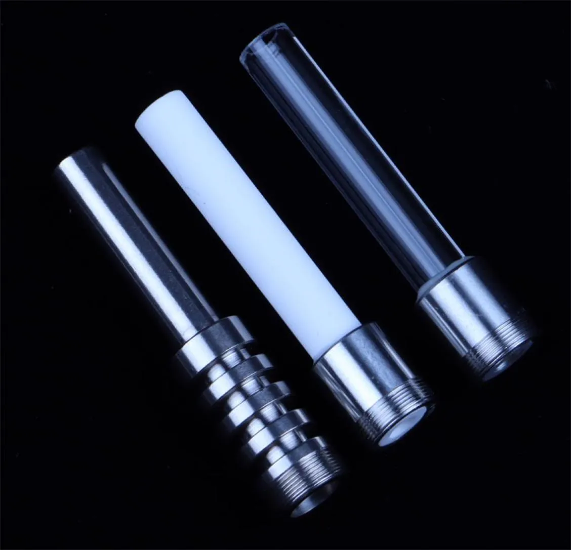 Smoking Replacement 510 Thread and 10mm/14mm/18mm Titanium Ceramic Tip Quartz Banger Nail For Collector kit9525118