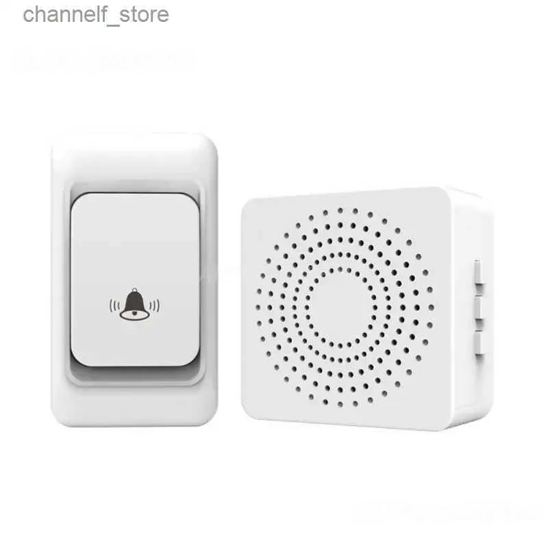 Doorbells WenHIOT Outdoor Wireless Door Bell with USB Plug Receiver Level 3 Volume 38 Ring Type 150M Long Distance Home Welcome Door BellY240320