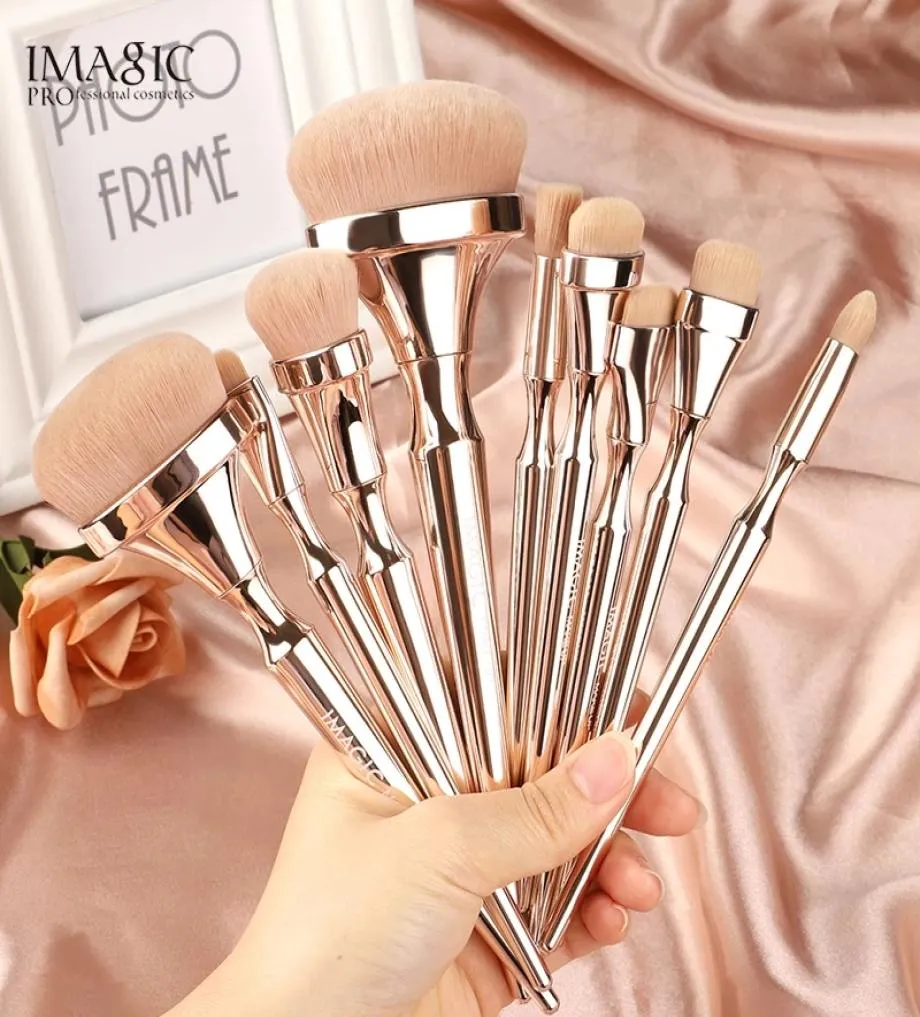 IMAGIC Merk Make-up kwasten Set Gouden handvat voor Foundation Poeder make up kwasten pincel maquiagem beauty tools TL4369357856