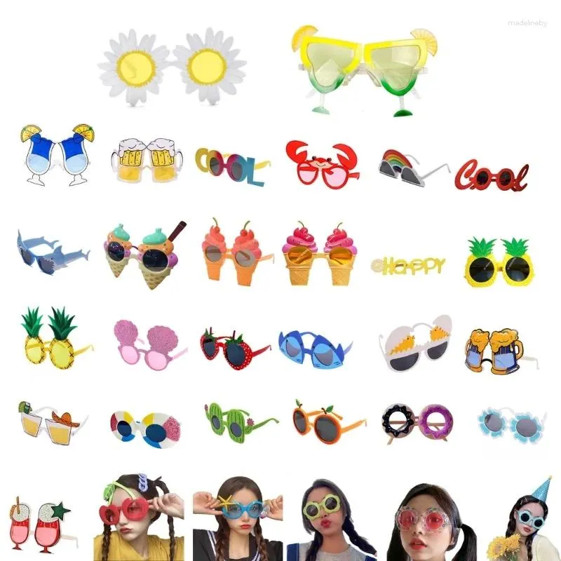 Sunglasses Tropical Luau Party Fun Dress Prop Hawaiian Party-Favor Glasses For Adults Beach Themed Decorations