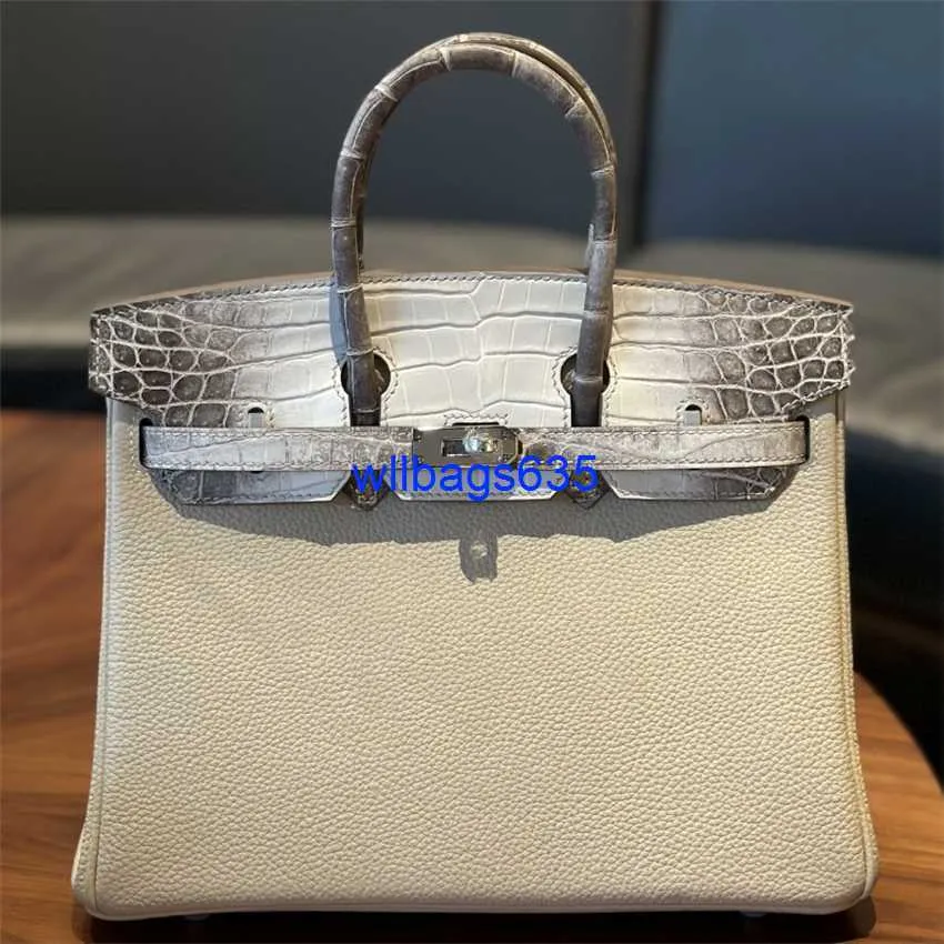 Tote Bags Himalaya Crocodile Handbag Genuine Cestbau Imported Crocodile Skin Nile Himalayan Puzzle Totego Platinum 25 30cm Cowhide Handbag have logo HB5JOG