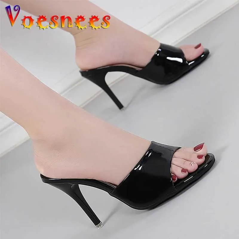 Robe chaussures femmes pantoufles été bout pointu talons hauts sexy peep diapositives dames sandales de fête pompes plate-forme bas moderne slippe h240325