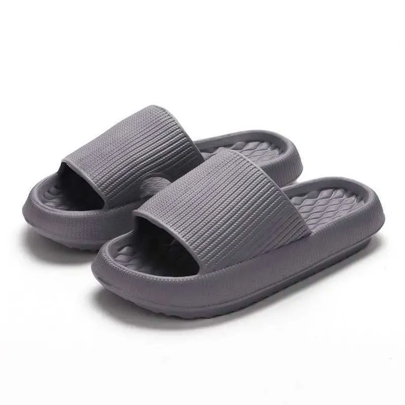 Slippers Men Women Bathroom Cloud Cushion Slides Summer Soft Thick Platform Home Indoor Non-Slip Flat Flip Flops Quick Dry01RCUY H240322