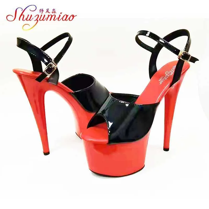 Dress Shoes Mixed Colors Club Women New Sexy Strippers Dance Catwalk Show Sandals 13 15 17CM High Heels Platform H240325