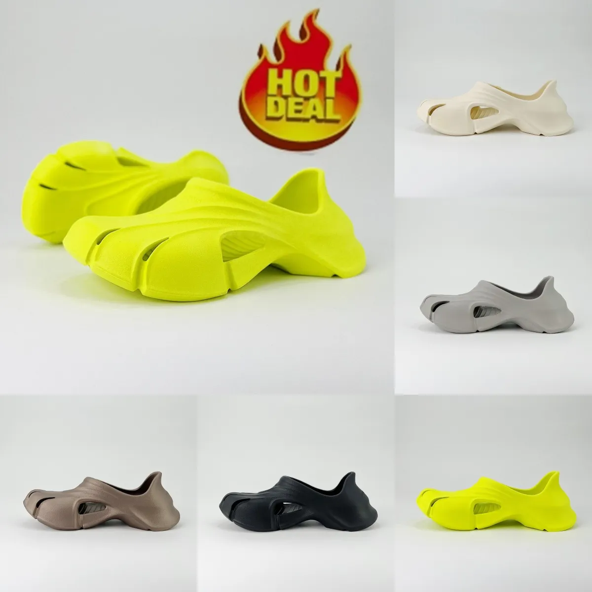 2024 Blcg molde tanga sandálias designer chinelos verão luz luxo moda sandálias plataforma chinelos preto amarelo bege sapatos de praia chinelos casa casual qul