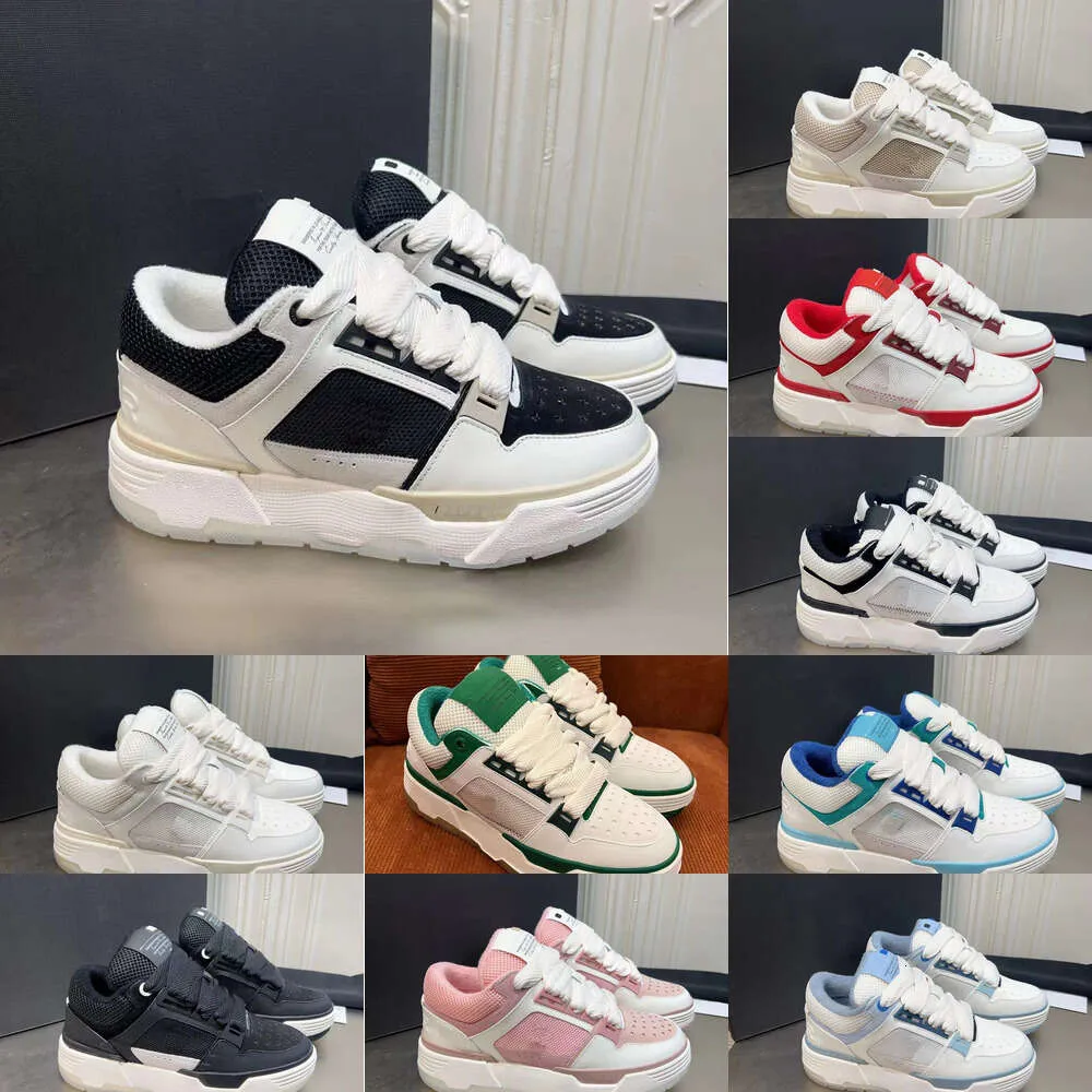 Desinger Chaussures Chaussures MA-1 Amis Chunky Platform Albâtre Blanc Noir Bleu Rose Hommes Sports Cuir Extérieur Baskets Baskets