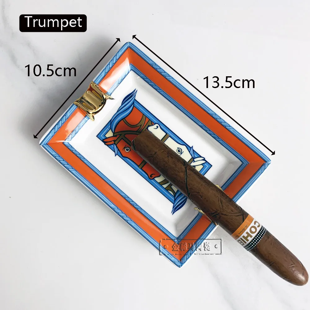 Top Cigar Ashtray Ceramic Ashtray Creative Portable Cigar Ashtray Smoking Set Cigar Accessories