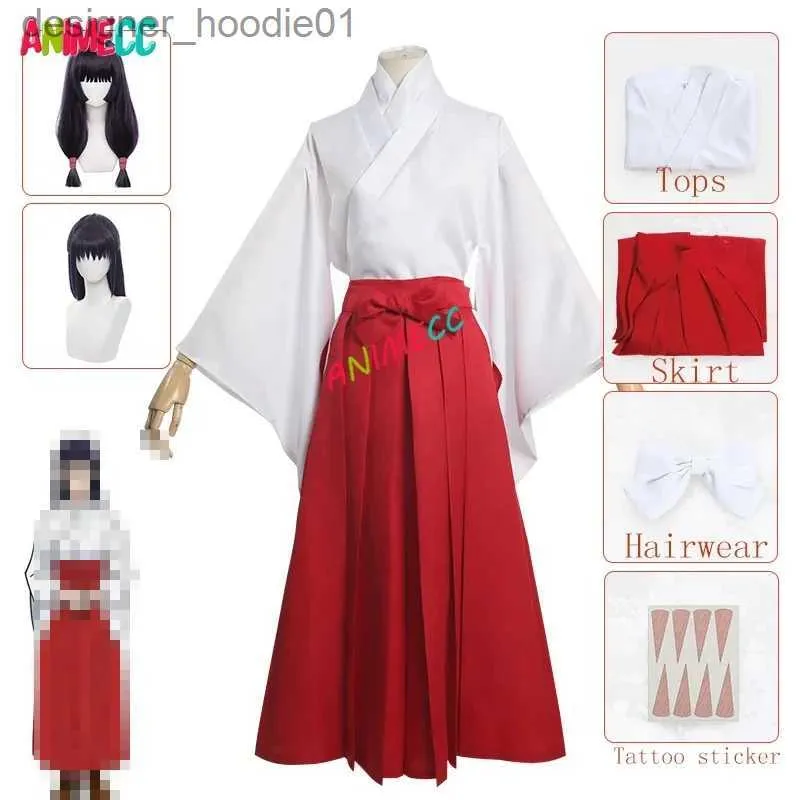 cosplay Costumi anime ANMIECC Iori Utahime gioco di ruolo in parrucca kimono giapponese JK uniforme vestito da festa di Halloween per le donneC24320