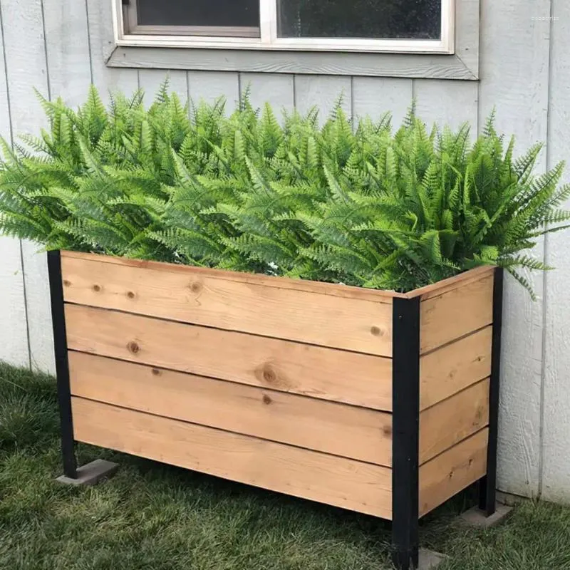 Dekorative Blumen für den Innenbereich, realistische, UV-beständige künstliche Farnzweige für den Außenbereich, Hausgarten, Dekor, Landschaftsbau