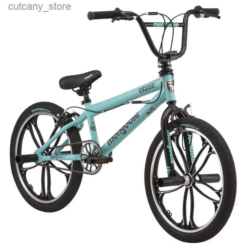 Bicicletas Ride-Ons Mongoose 20 Craze BMX Kids Bike Idades 6 + Black Mint bicyc bicicleta de estrada de carbono bicicleta de estrada bicycs bicicletas L240319