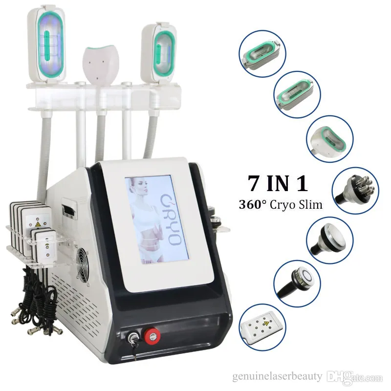 360 cryo lipo machine cryolipolysis facial fat freeze 40k ultrasonic rf body shape diode laser weight loss device 7 in 1