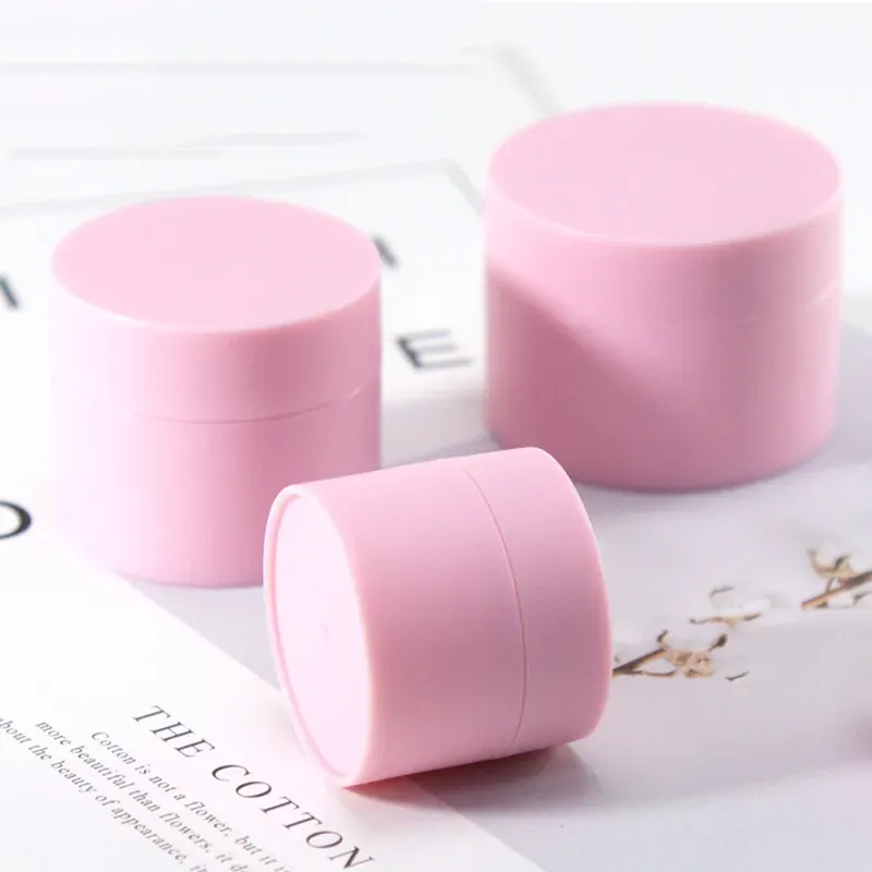 High Quality 5G 15G 20G 30G PP Cosmetic Cream Jars Packing Bottles With Lid Empty Lotion Container Black Blue Pink White