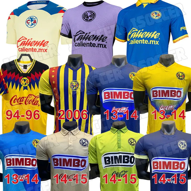 23 24 Club America Soccer Jerseys Retro 2006 Wersja specjalna koszulka piłkarska 94 95 96 13 14 15 107 rocznica