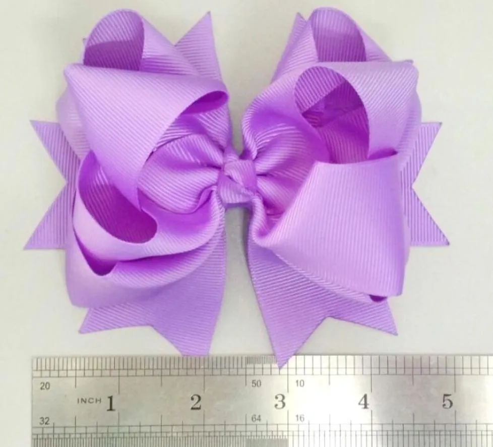 20 pçs boutique 5 polegada multicamadas grande fita de gorgorão arcos de cabelo clipes bowknot crianças hairbow meninas festa de aniversário cabelo accessor5255089