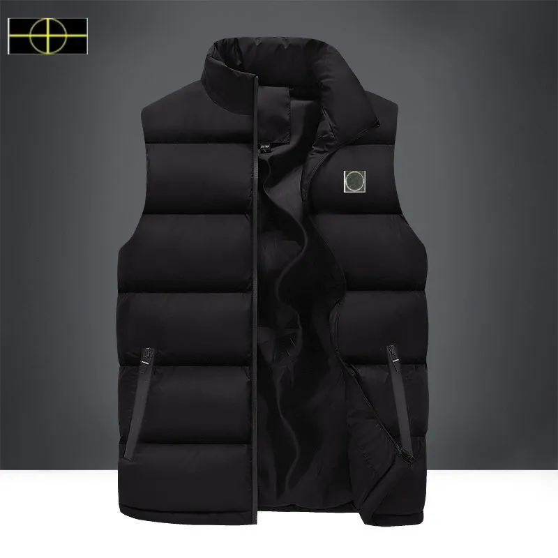 Grande taille pierre automne et hiver nouveau gilet pour hommes île vêtements chauds pour hommes grande taille débardeur en coton Coat5XL-3--20