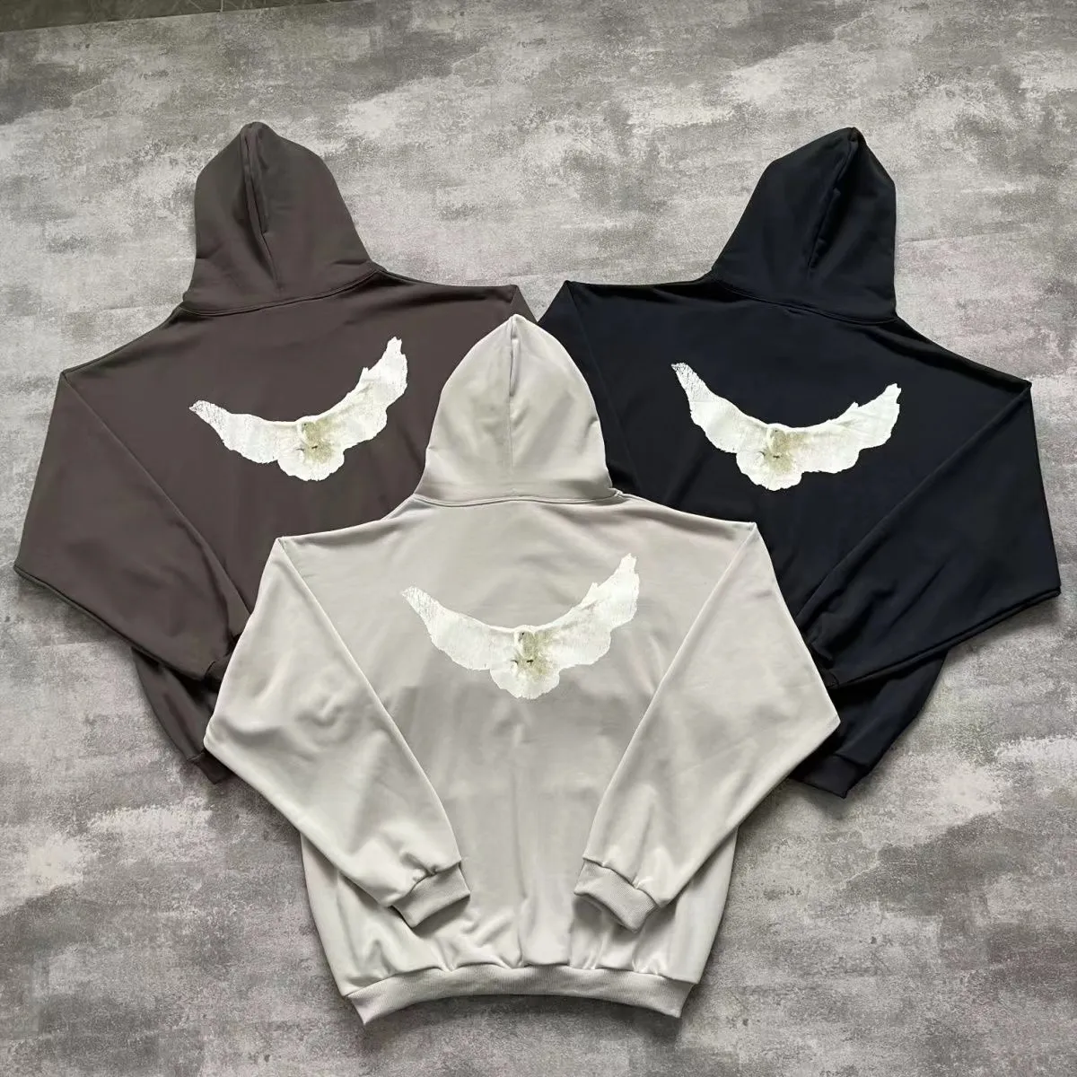 Hoodie Designer Hoodie Mens Hoodie Hoodies Designer 430g Cotton Dove Style Print Disual Pullover Usisex High Street Wear بالجملة 2 قطعة 5 ٪