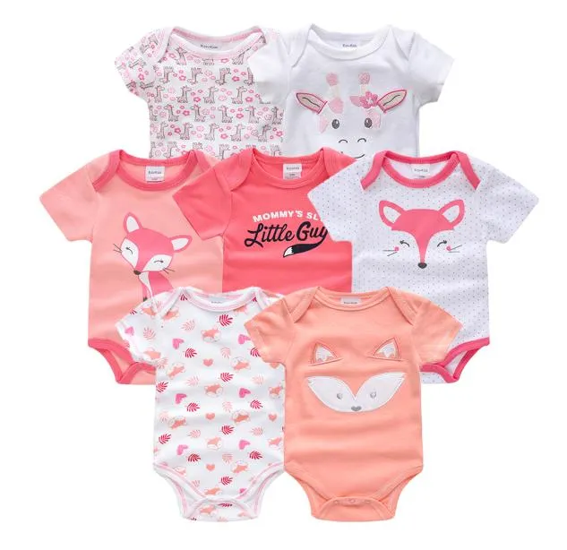 Marques vetement bebe été 2019 7PCSlot bébé fille roupas de bebe recien nacido bébé fille ropa 3 6 9 12 mois nouveau-né 3241614