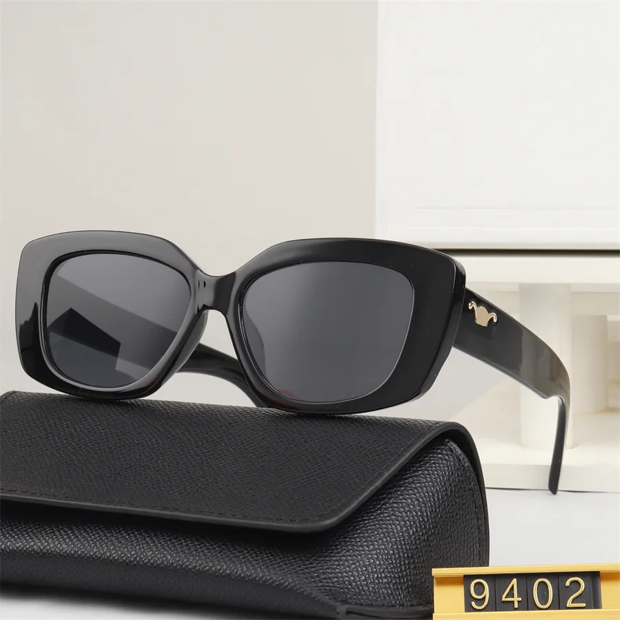 Designer Sunglasses Brand Womens Mens 4235 Oval Frame Metal Mirror Legs Green Lens Casual Sunnies Fashion Retro Small Round Frame Sexy Women Sunglasses With Gift Box