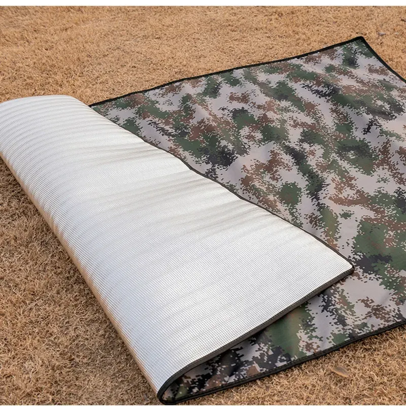 Tapis Tapis de plage multifonctionnel en feuille d'aluminium, matelas de sol pliant imperméable, tapis de tente de Camping, pique-nique, abri solaire, tapis de sol 2x1,5