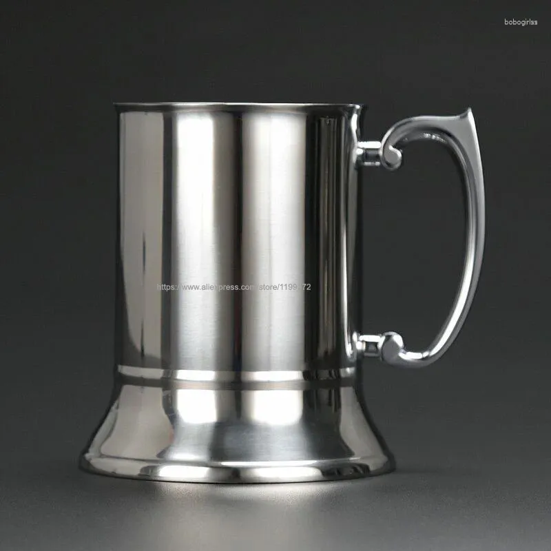 Mugs 24pcs Bar Tankard Beer Mug Stainless Steel 450ML Big Capacity Double Wall Wine Cups Party Supplies