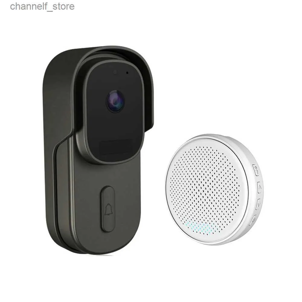 Dzwonki do drzwi 1080p Doorbell Bezprzewodowy inteligentny aparat do drzwi z aplikacją Tuya 2,4 GHz WiFi IP65 Wodoodporny zdalny połączenie wizualne 2-Wayy240320