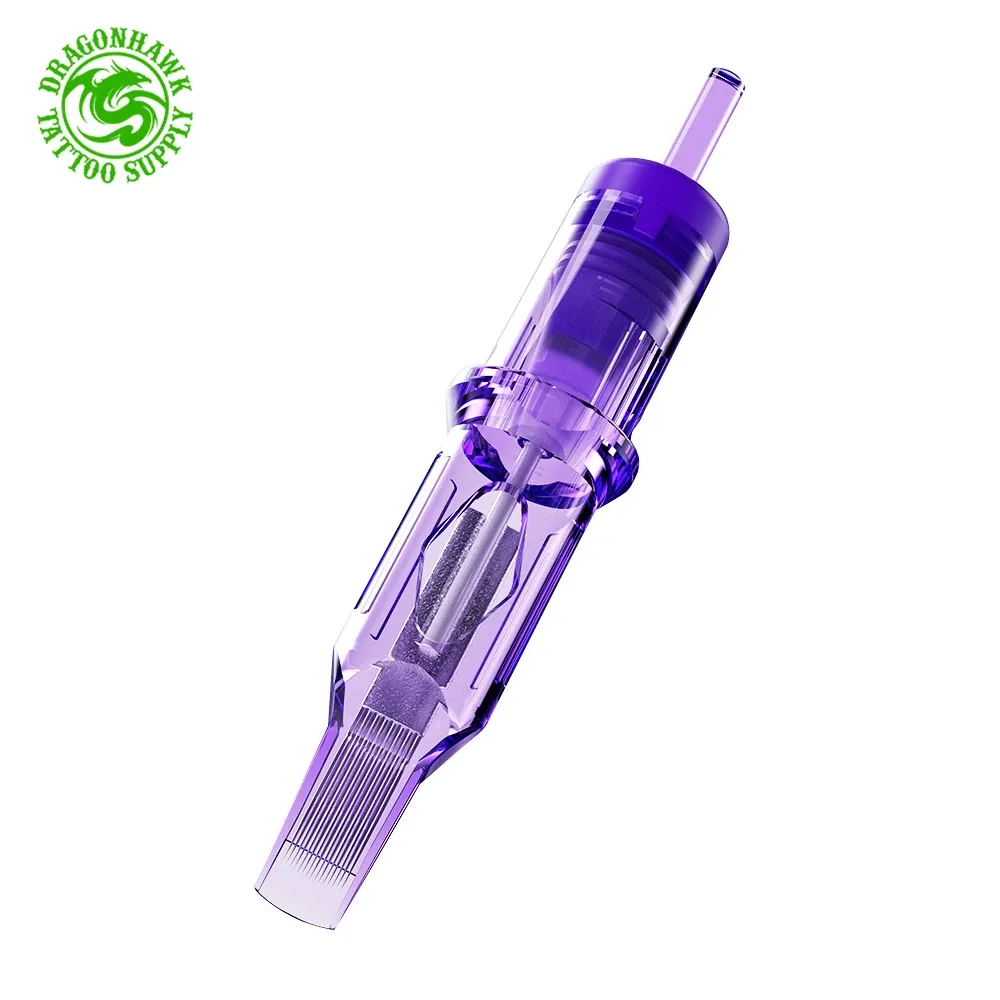 İğneler 20 PCS Sterilize Dragonhawk Pro Kartuş İğneler Yuvarlak Magnum Rm Kalıcı Makyaj İğneleri Dövme Kartuş İğneler Aksesuarları