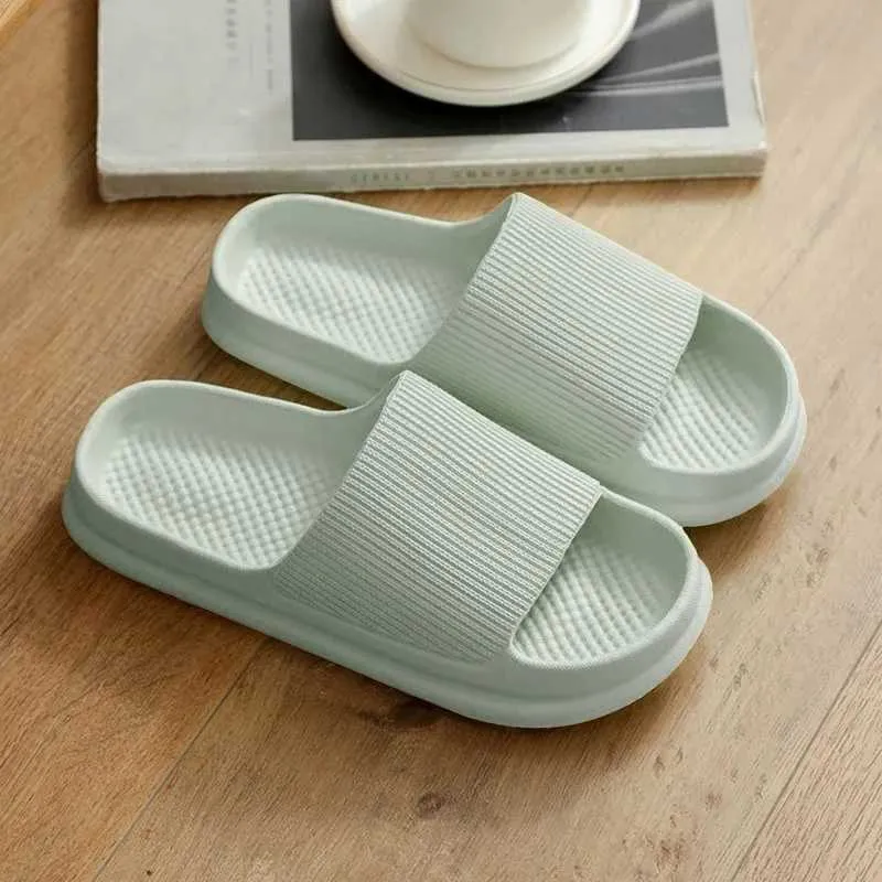 Slippers Summer Men 2023 Sandals Women EVA Soft Bottom Indoor Home Slides Light Beach Shoes Male Flip Flops Big Size 4501TNCM H240322