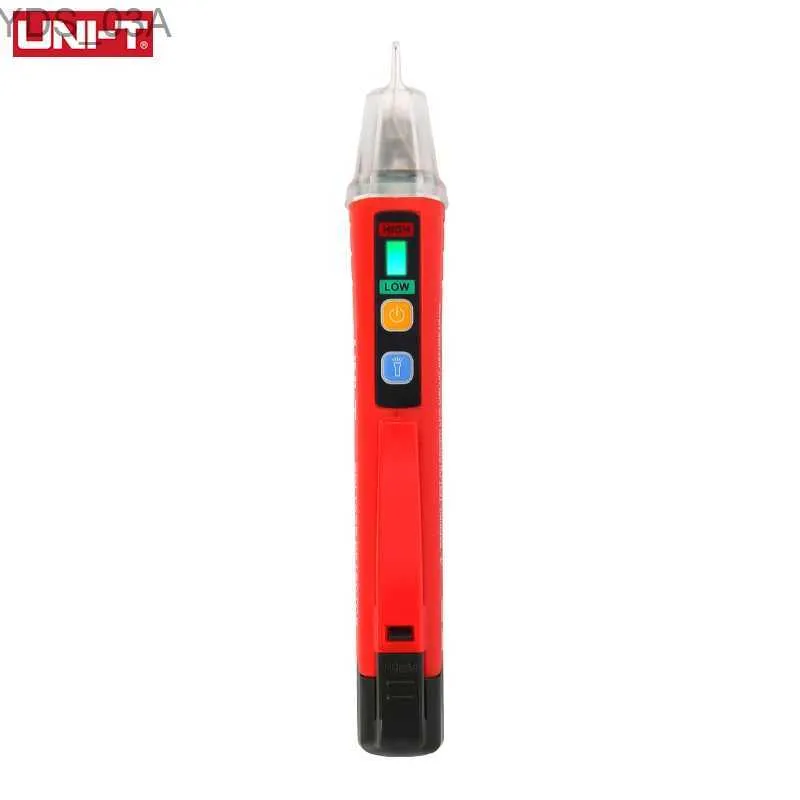 Medidores de Corrente Unidade UT12D Detector de Tensão AC Sem Contato Caneta Tester Sensor Elétrico 24-1000V Medidor de Tensão Corrente Teste Lápis Alarme LED Luz 240320