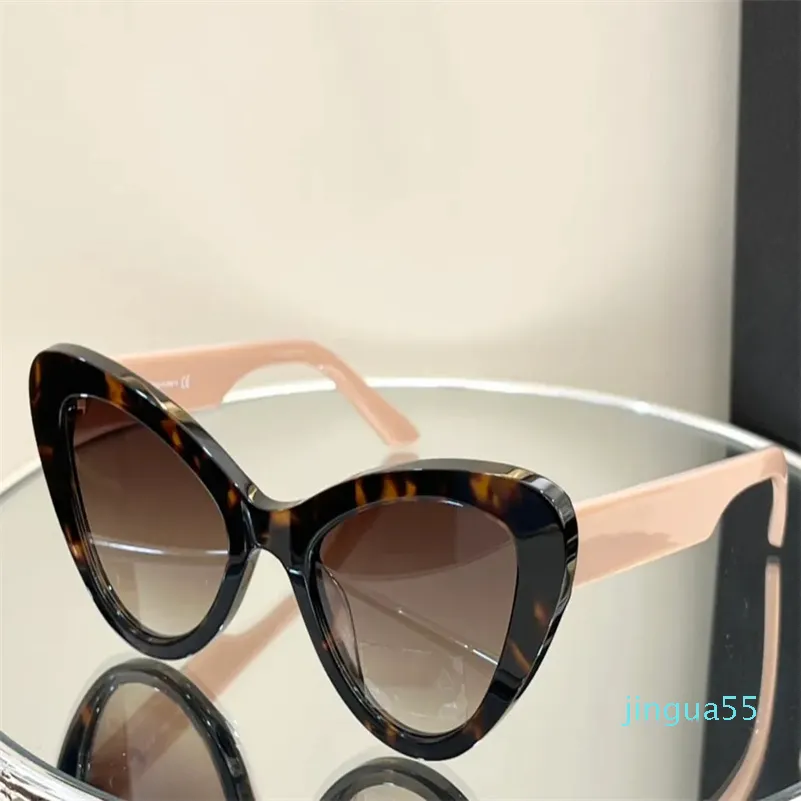 Kattögon solglasögon bruna skuggade kvinnor sommar sunnies mode nyanser uv400 glasögon