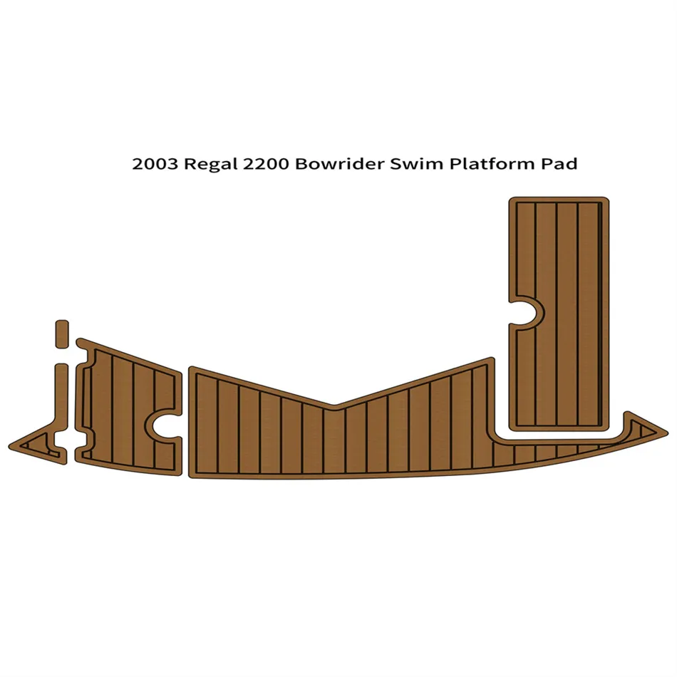 2003 Regal 2200 Bowrider Swim Platform Pad Boat Eva Foam Teak Deck golvmatta med god kvalitet