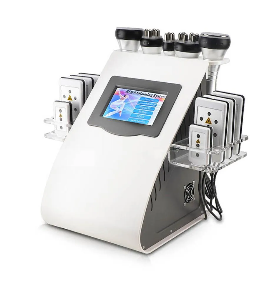 Model 40K Ultrasonic Equipment Liposuction Cavitation 8 podkładek próżnia pielęgnacja skóry salon Salon Salon Salon Cody Corfing Machine Us UE UK AU8610712