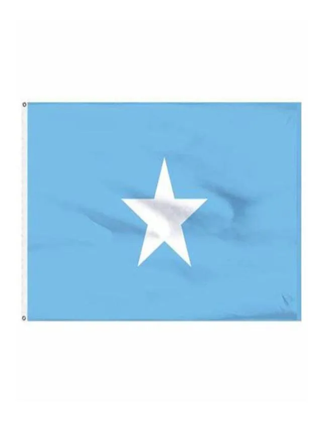 Somalia Flag High Quality 3x5 ft National Banner 90x150cm Festival Party Gift 100d Polyester Inomhus utomhustryckta flaggor och Bann6964836