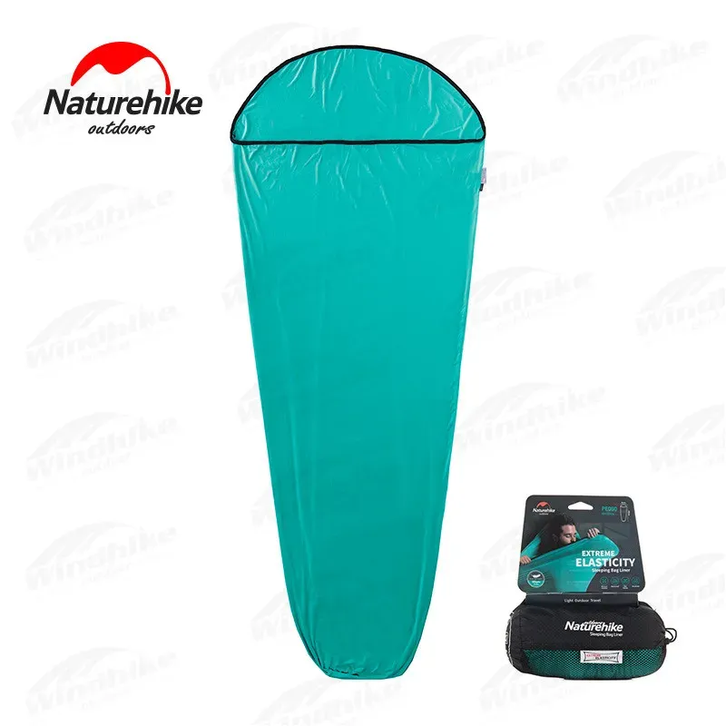 Gear NatureHike Outdoors High Elasticity Mummy Sleepage Camping Ultralight Sleepag Bag Liner Portable Sheet Hotel Anti Dirty