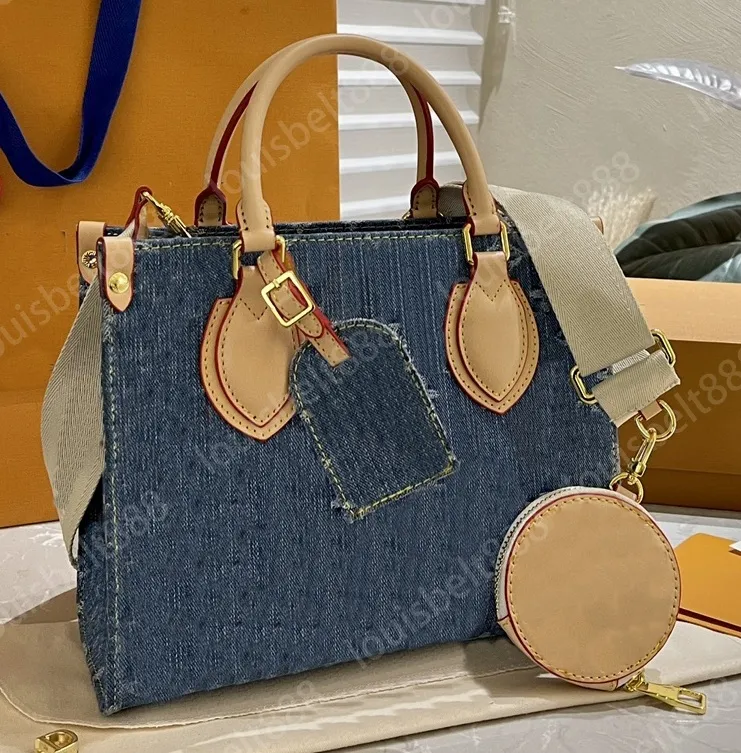 Designer Denim Handbags: Chic Women's Denim Shoulder Bag With Coin ...