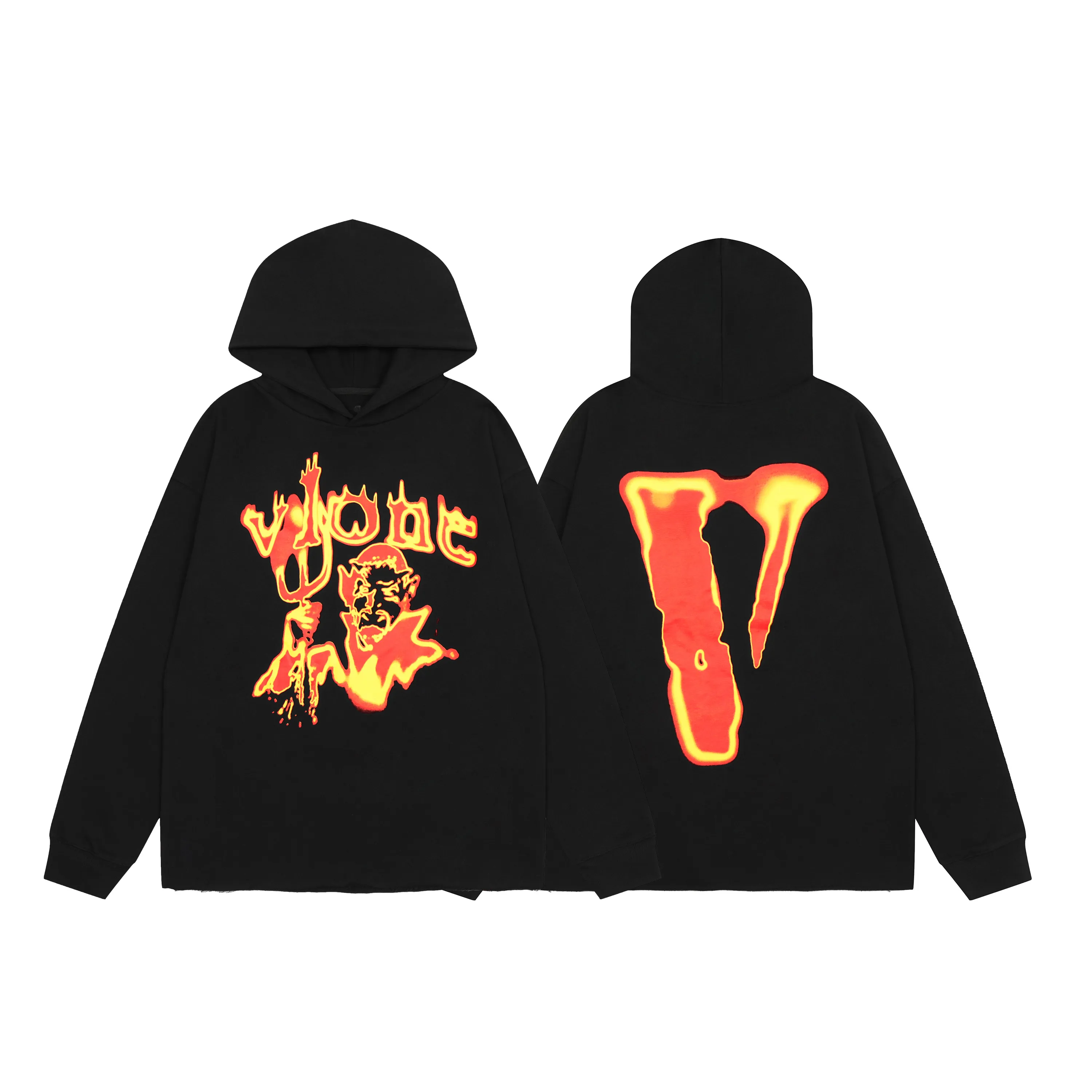 VLONE Felpa con cappuccio Nuovo tessuto in cotone Lycra da uomo e da donna Felpa con cappuccio da uomo riflettente luminosa a maniche lunghe Casual Classica tendenza moda TAGLIA USA S-XL 6721