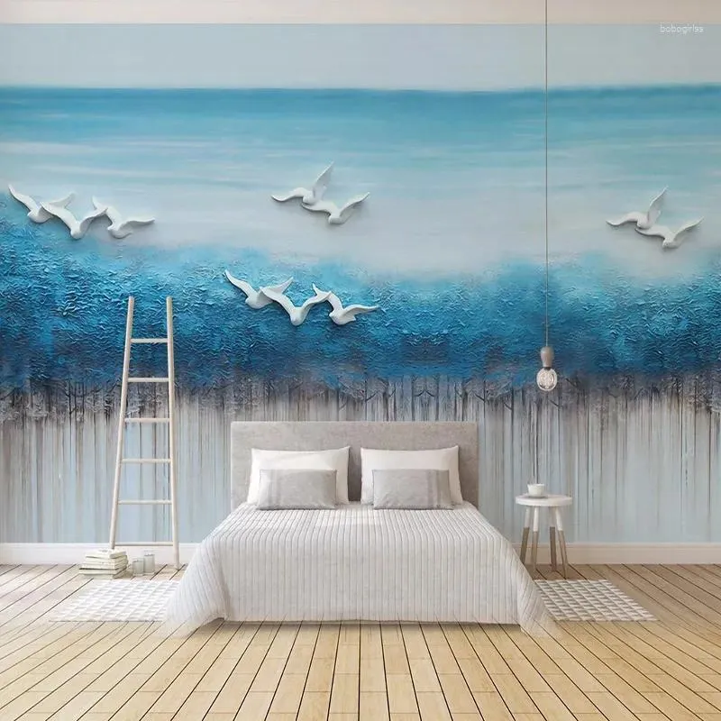 Wallpapers Custom Any Size Mural Wallpaper 3D Abstract Landscape Wall Painting Living Room Bedroom Home Decor Art Papers For Walls 3 D