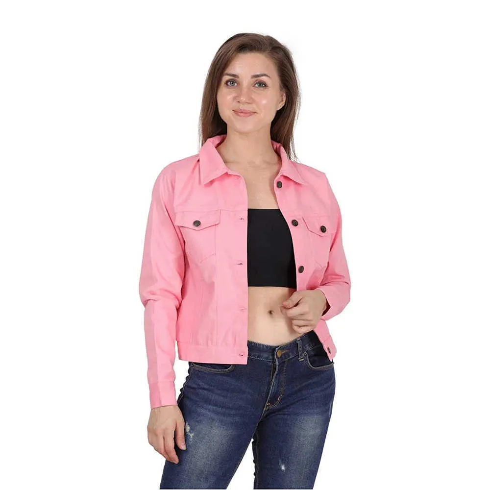 Wholesale Prices OEM Custom Design Bulk Quantity Casual Wear Denim Jacket For Women Custom Made Women Jackets Made in Pakistan