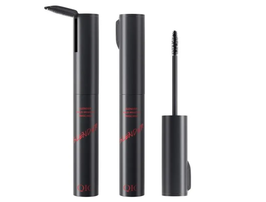 QIC Slender Hold Make-up-Mascara, wasserfeste schwarze Wimperntusche für augenbeständige, zerbrechliche, lockige, feine Bürsten, Stirnband, Kamm, 25 mm, mit 8382495