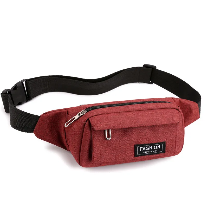 Sacs de plein air Sac de taille Uni Fanny Pack Mode Hommes Toile Messenger Shoder Drop Livraison Sports en plein air Dhixz