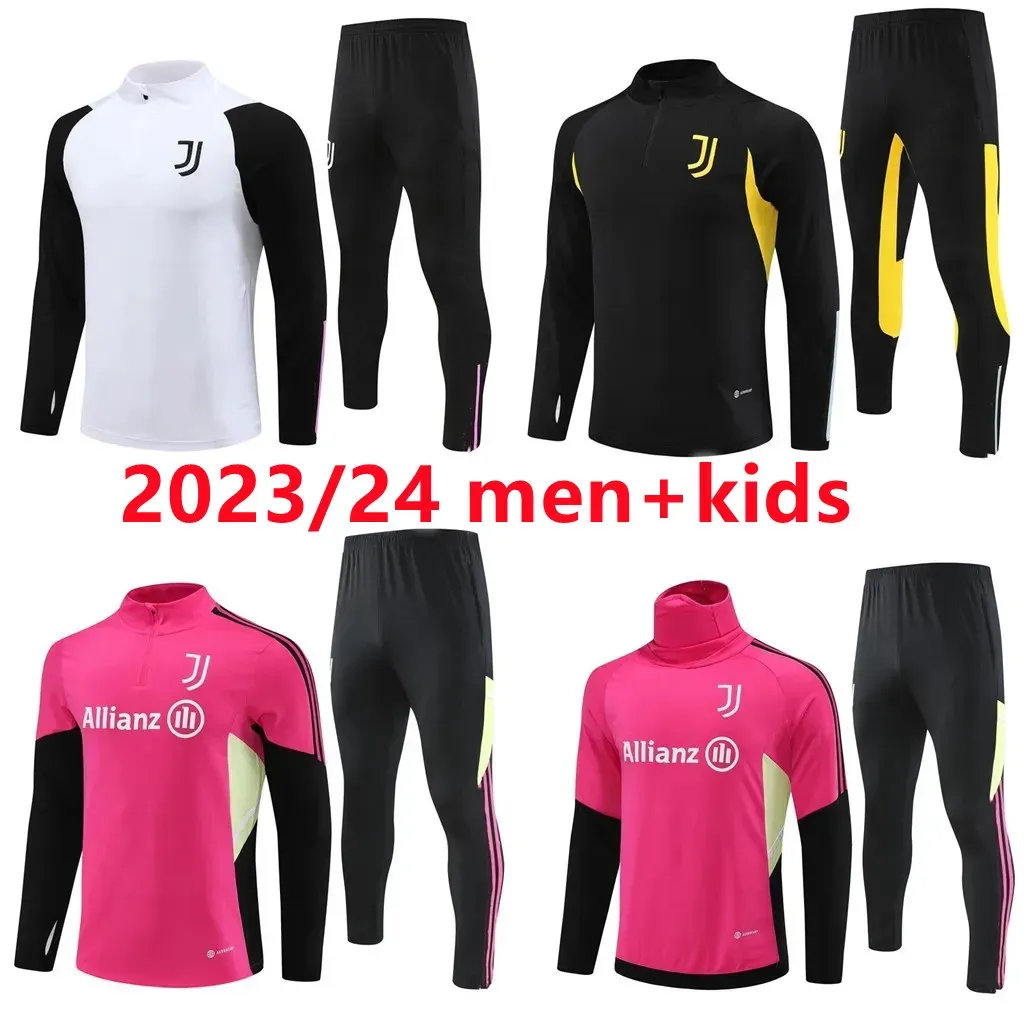 2023 2024Juventus trainingspak voetbalshirts POGBA DI MARIA VLAHOVIC CHIESA 22 23 24 CFC trainingspak mannen kinderen kit voetbal kit uniform sportkleding