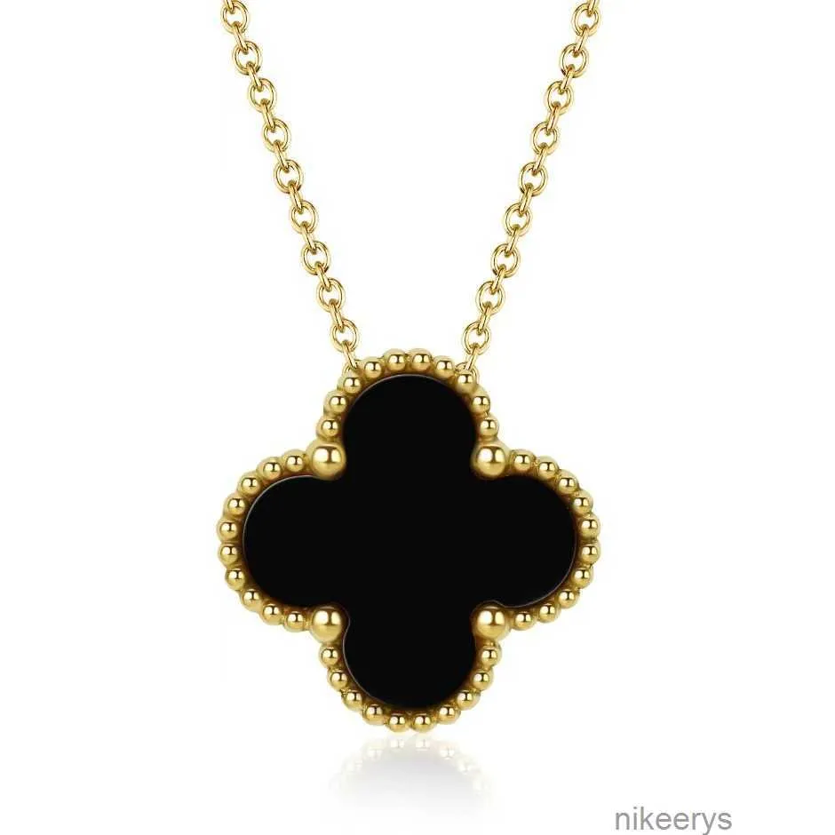 Luxury Design Clover Pendant Necklace Earring Jewelry Set for Women Gift N4CJ