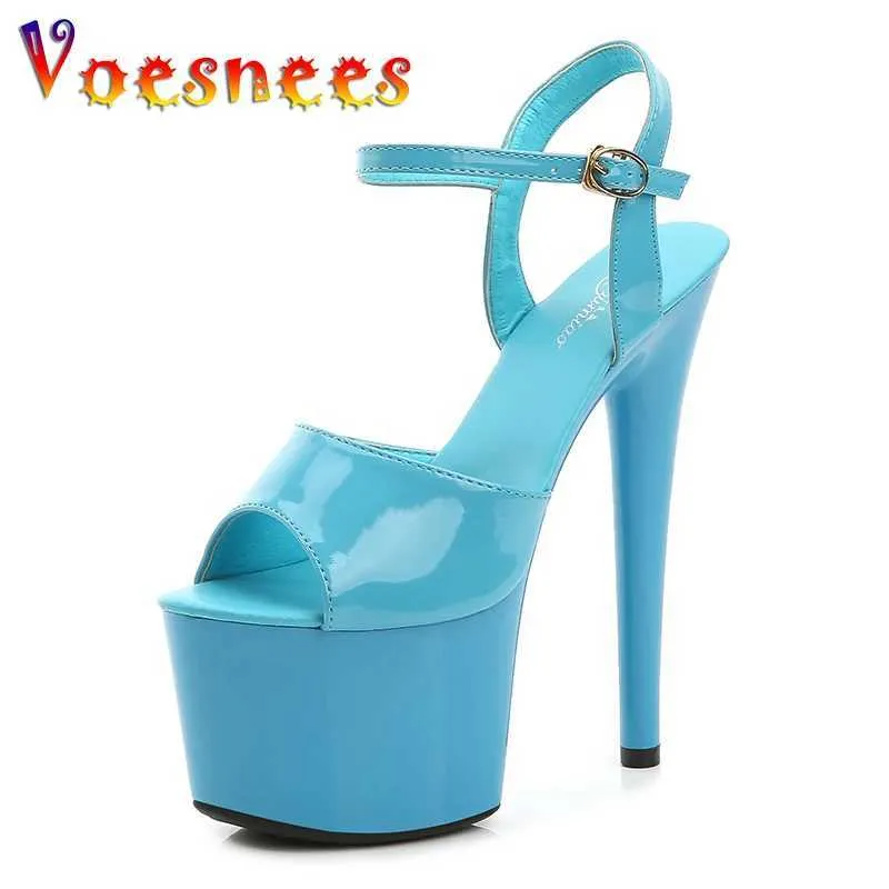 Zapatos de vestir Pole Dance Modelo Mujeres Pasarela Sandalias 9 13 15 17 20 CM Sexy Tacones altos Plataforma Chicas Zapato Fiesta Stiletto H240325