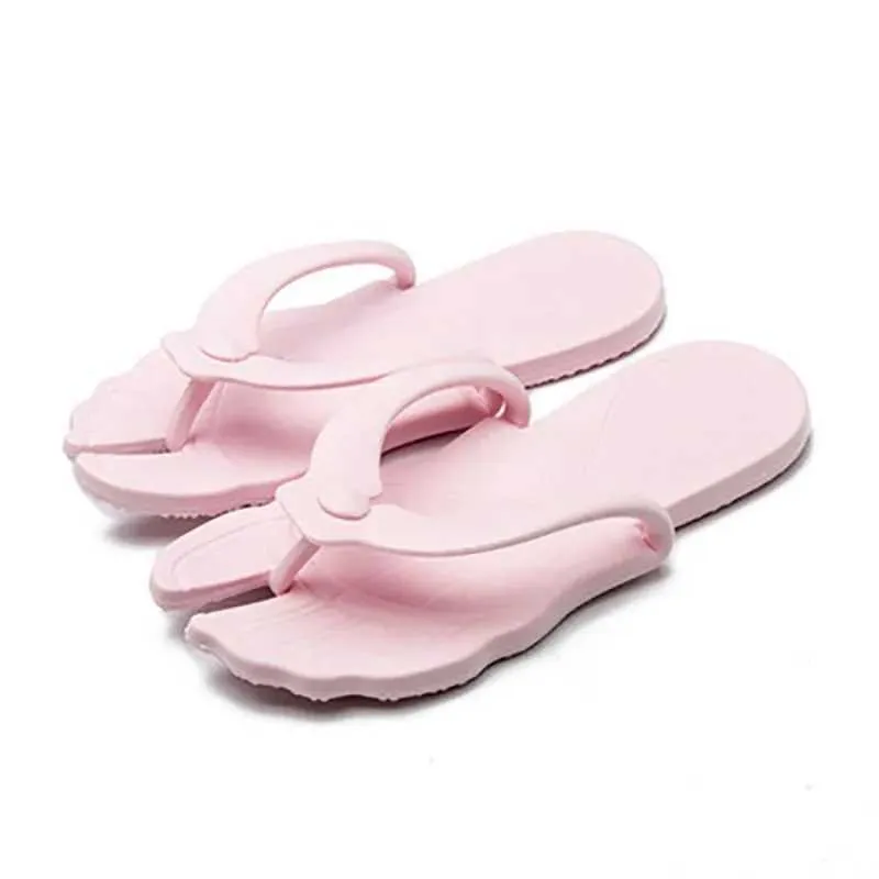 Tofflor resebad bärbar flip flops strand simma sommarpar duschvattentät fällbara sandaler Hotelflopp slidesyhmx H240325