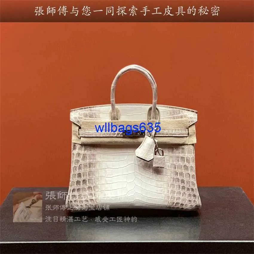 Borse tote himalaya coccodrillo borsetto genuino maestro zhang fatti personalizzati di donne personalizzate con sacca di platino 25 coccodri Nilo importato ha logo hbvht7