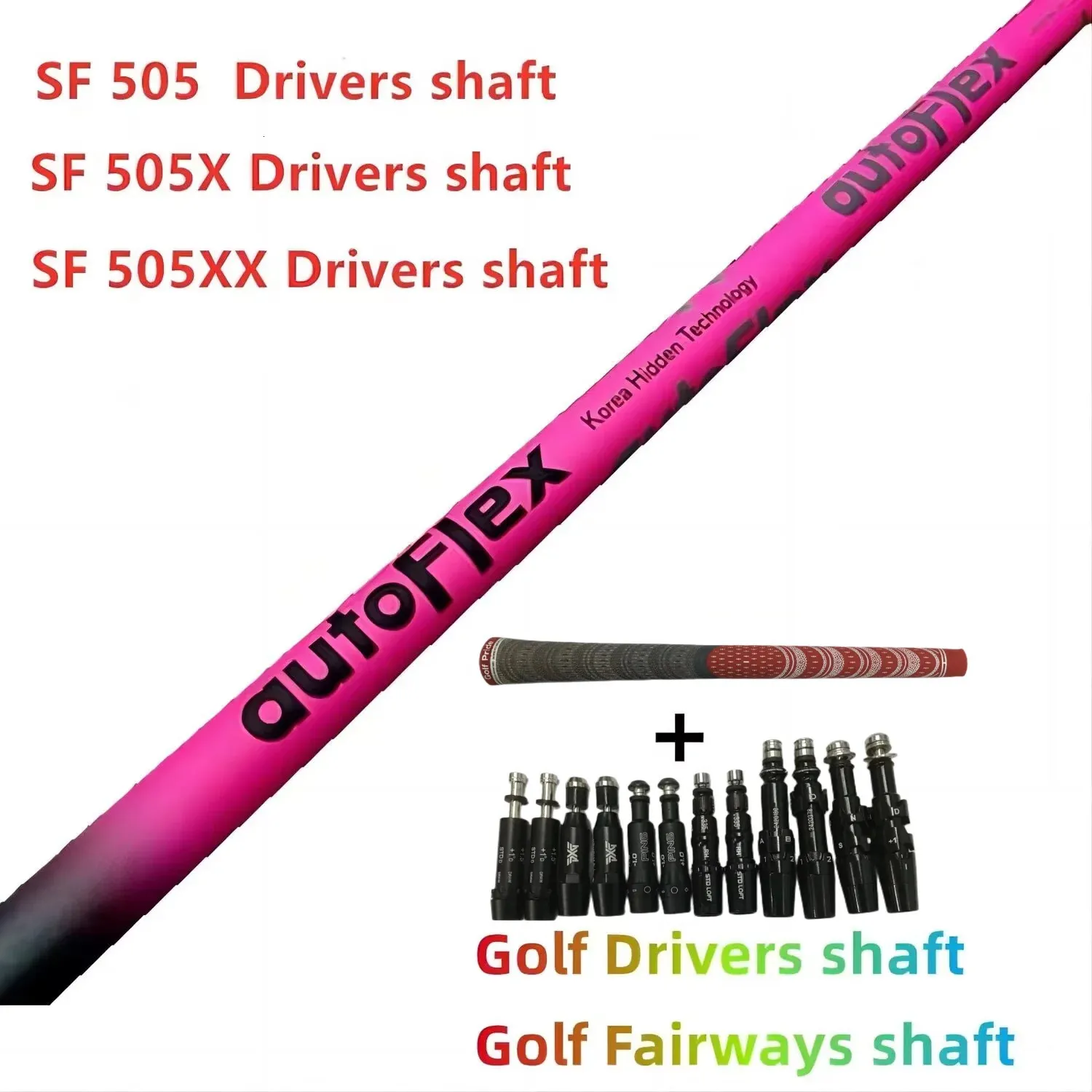 Golf Şaftı Autoflex Golf Sürücü Şaftı SF405/SF505/SF505X/SF505XX FLEX Grafit Mil Serbest Montaj Kol ve Grip 240315