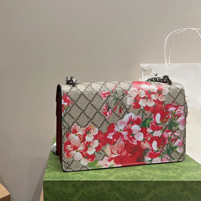 Genuine Leather Flower Shoulder Bag Designers Design Womens Printed Chain Bag Distribution Box From 62 3 DHgate